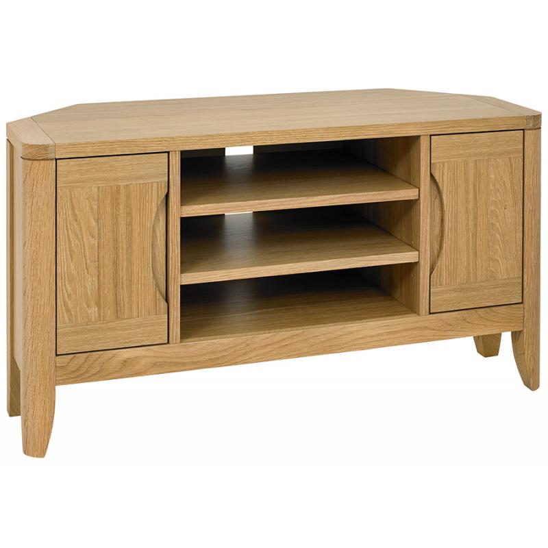 Valais Oak Corner TV Unit